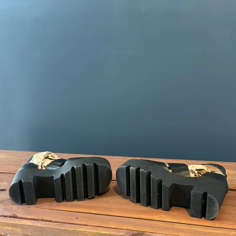 Black Platform Sandals - Picture 4 of 5